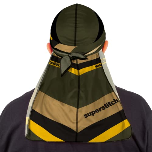 Superstitch Supersilky Ultra Silky Durag x Wavebuilder | 30+ Styles Premium Designer Durags for Men | 360 Waves |Chevron Print (Chevon) - Image 5