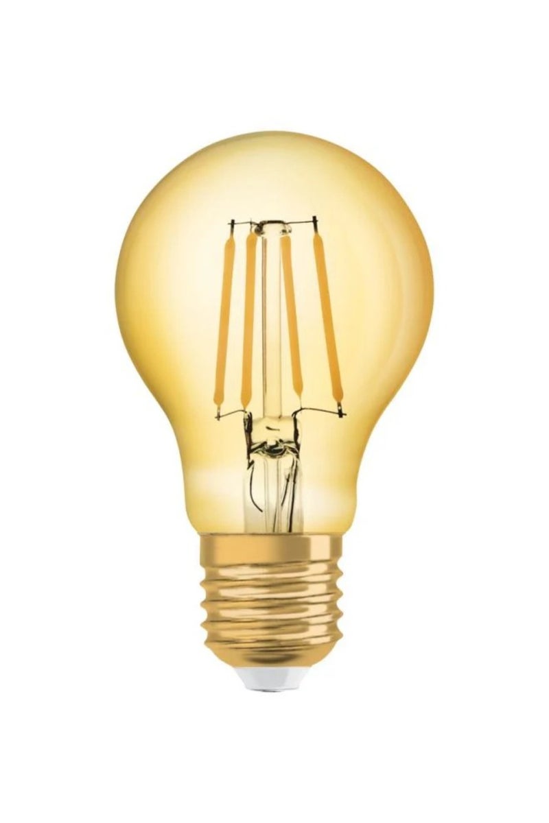 OSRAM Osram Retro Style LED Light Bulb 1906 E27 Pear Filament Gold 7W 725Lm – 825 Extra Warm White – Retro Style Lighting Solution - Image 1