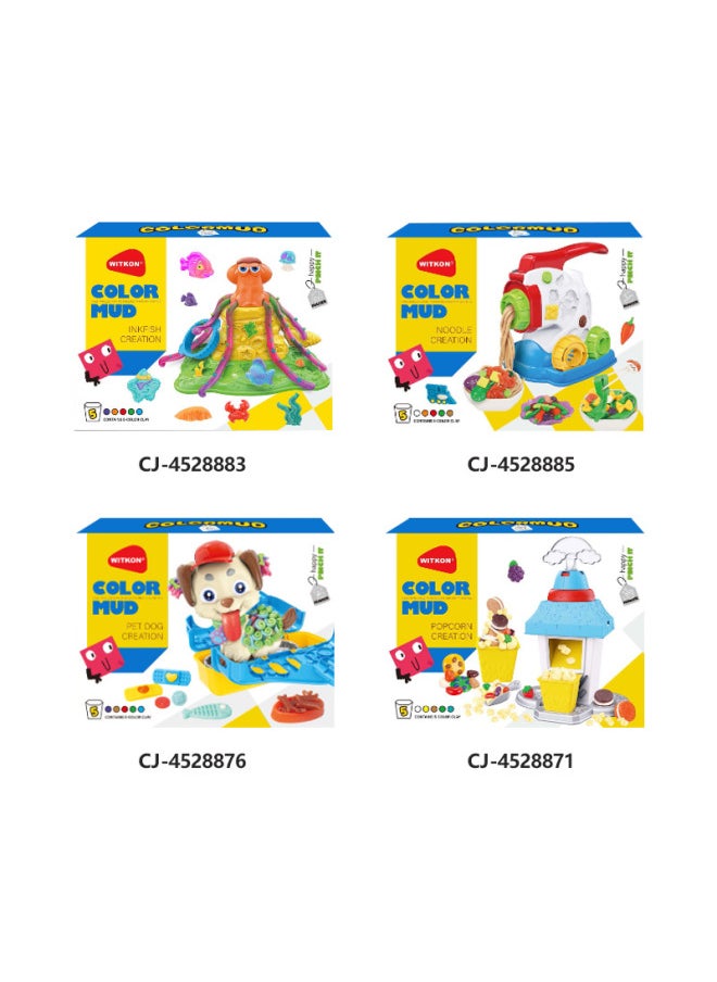 Generic - Children's Simulation Color Mud Ice Cream Machine Toys Puzzle Early Education Color Mud Handmade Play House Toys-Color:Sky Blue-Specifications:Cj- 4528859 Color Clay Coffee Machine - Image 1
