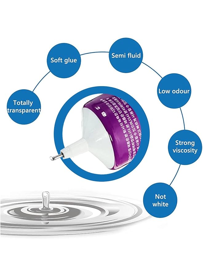 erorex Multi Purpose Clear Glue Acrylic Adhesives Glue Clear Multipurpose Super Strong Sealant Transparent Odorless Non Corrosive For Acrylic Jewelry Mobile Phone Screen Diy Crafts - Image 4