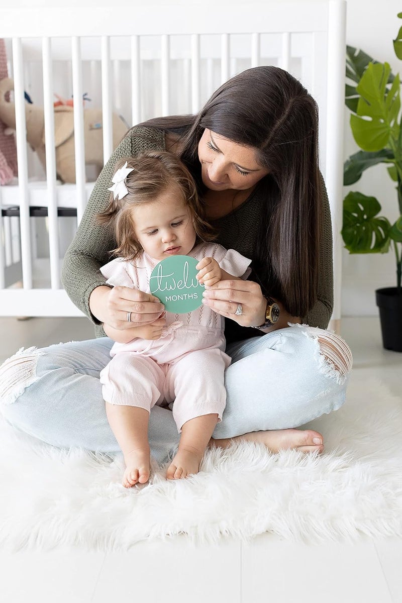 Al Raied ARS® Acrylic Monthly Milestone Photo Cards - Baby’s First Year Photo Prop Discs - Image 3