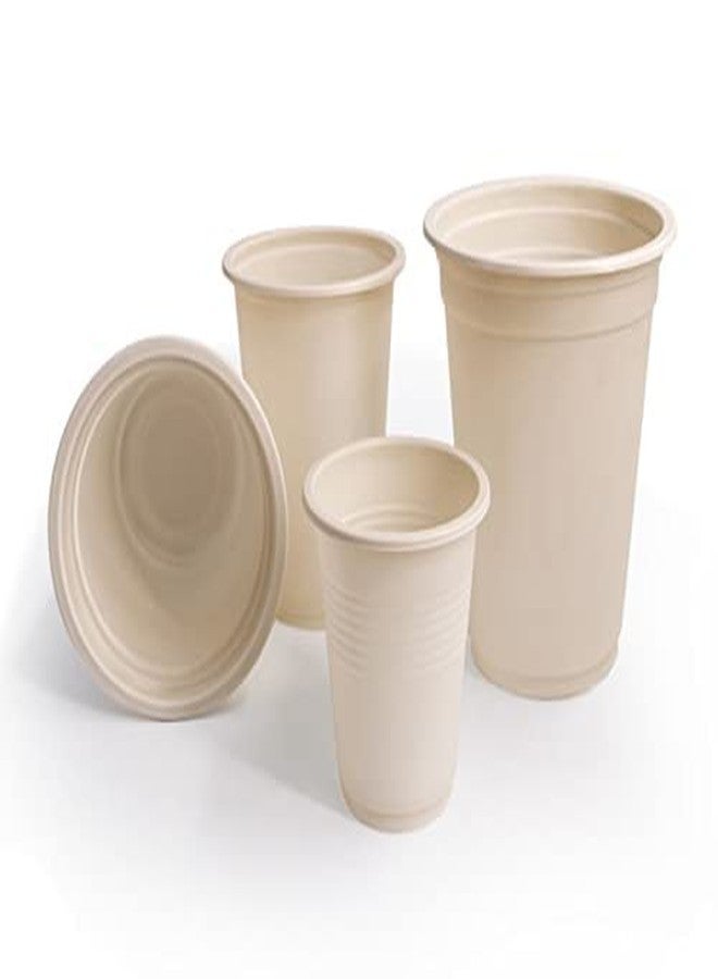 Adaamya® Bagasse Biodegradable Compostable Ecofriendly Hygienic Disposable Cup (Beige) (400 ml, 50) - Image 2