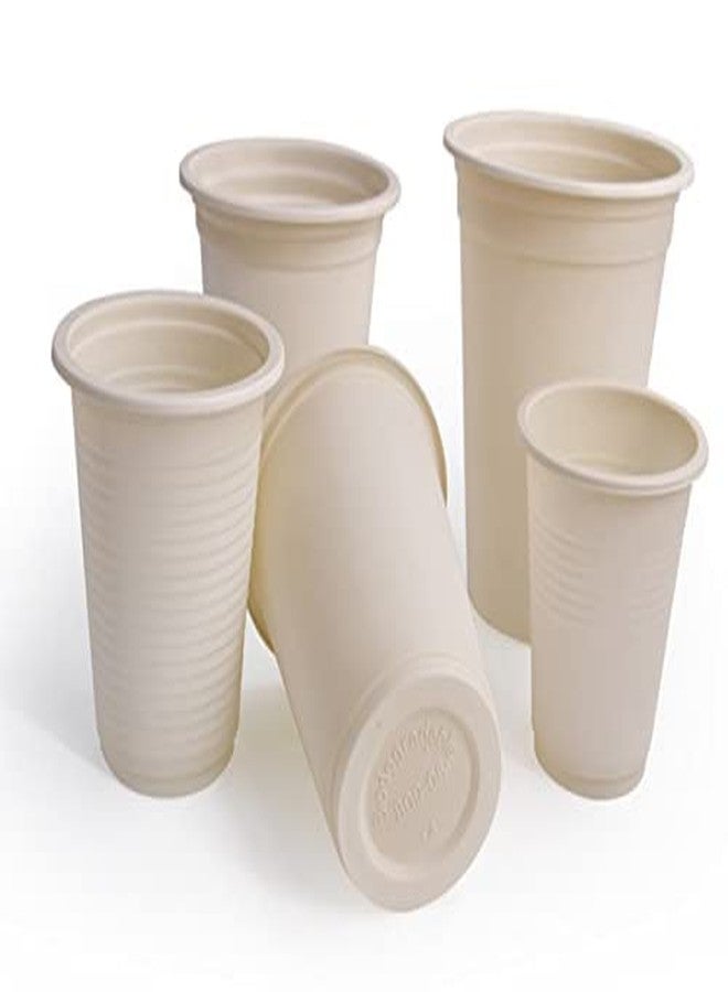 Adaamya® Bagasse Biodegradable Compostable Ecofriendly Hygienic Disposable Cup (Beige) (400 ml, 50) - Image 3