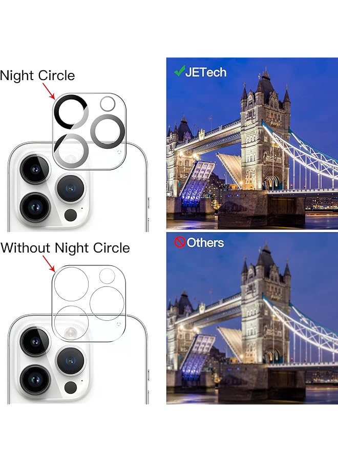 جي تيك واقي شاشة بتغطية كاملة للخصوصية لهاتف Iphone 14 Pro Max مقاس 6.7 بوصة مع واقي عدسة الكاميرا من الزجاج المقوى المضاد للتجسس، عبوتان لكل منهما - Image 5