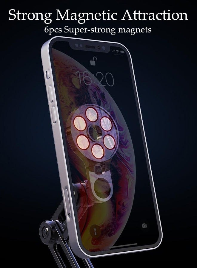 DUNISO Magnetic Phone Holder for Car Universal Alloy Car Phone Holder Mount for Dashboard Windshield Mobile Holder for Car with Heat-Resistant Strong Suction Cup for All Cell Phones - Image 4