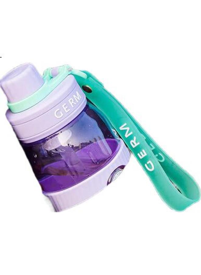 Germ (Germ) Coca-Cola Summer Plastic Cup With Straw High Temperature Resistant Large Capacity Sports Water Bottle 700Ml Green Wipe - Image 2