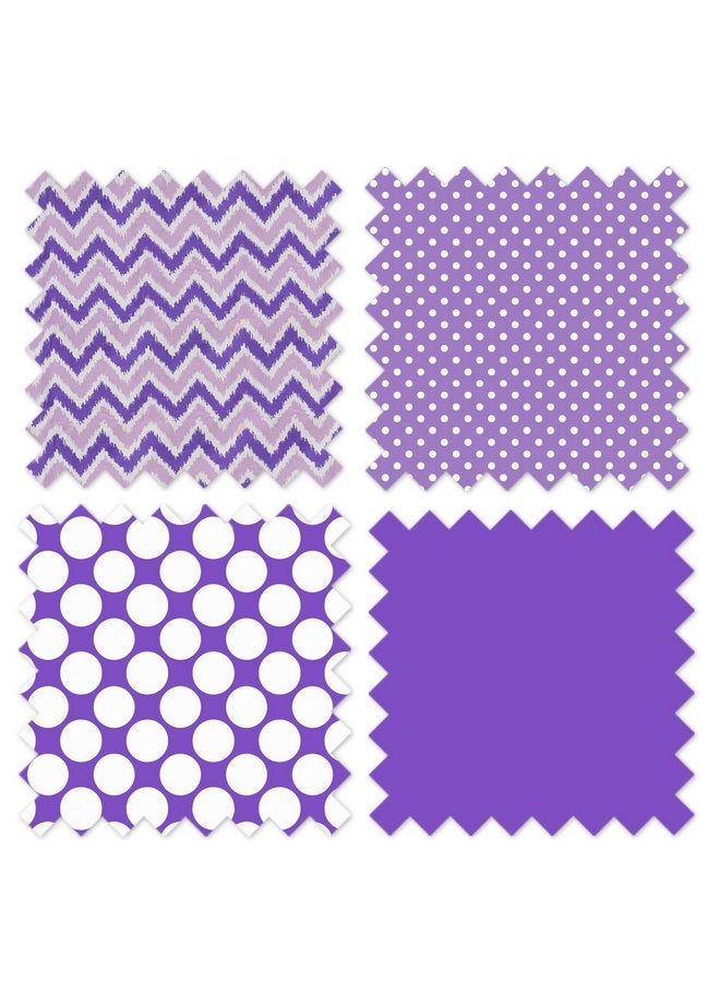 باكاتي Bacati - صندوق ألعاب ميكس إن ماتش إيكات شيفرون/نقاط أرجوانية - Image 5