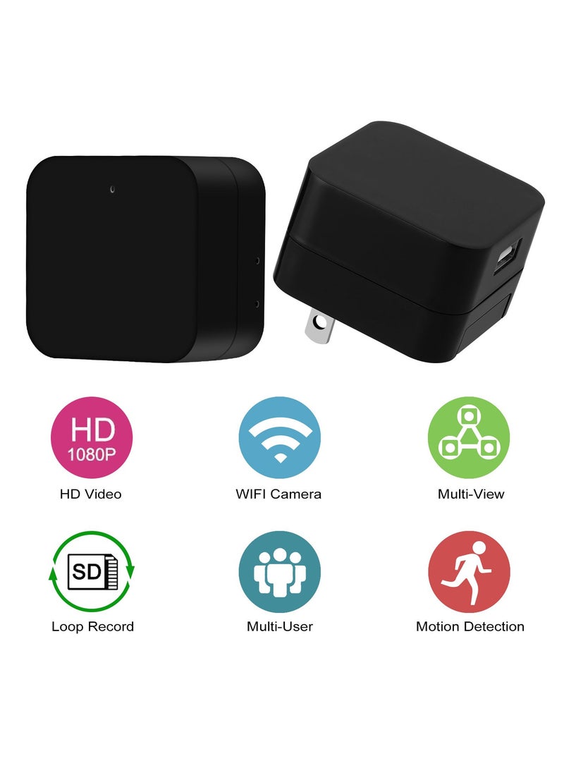 MIIGA MIIGA Hidden Camera Mini HD Spy 1080p WiFi Remote View Motion Detection Charging Phones Home Security  - Image 3