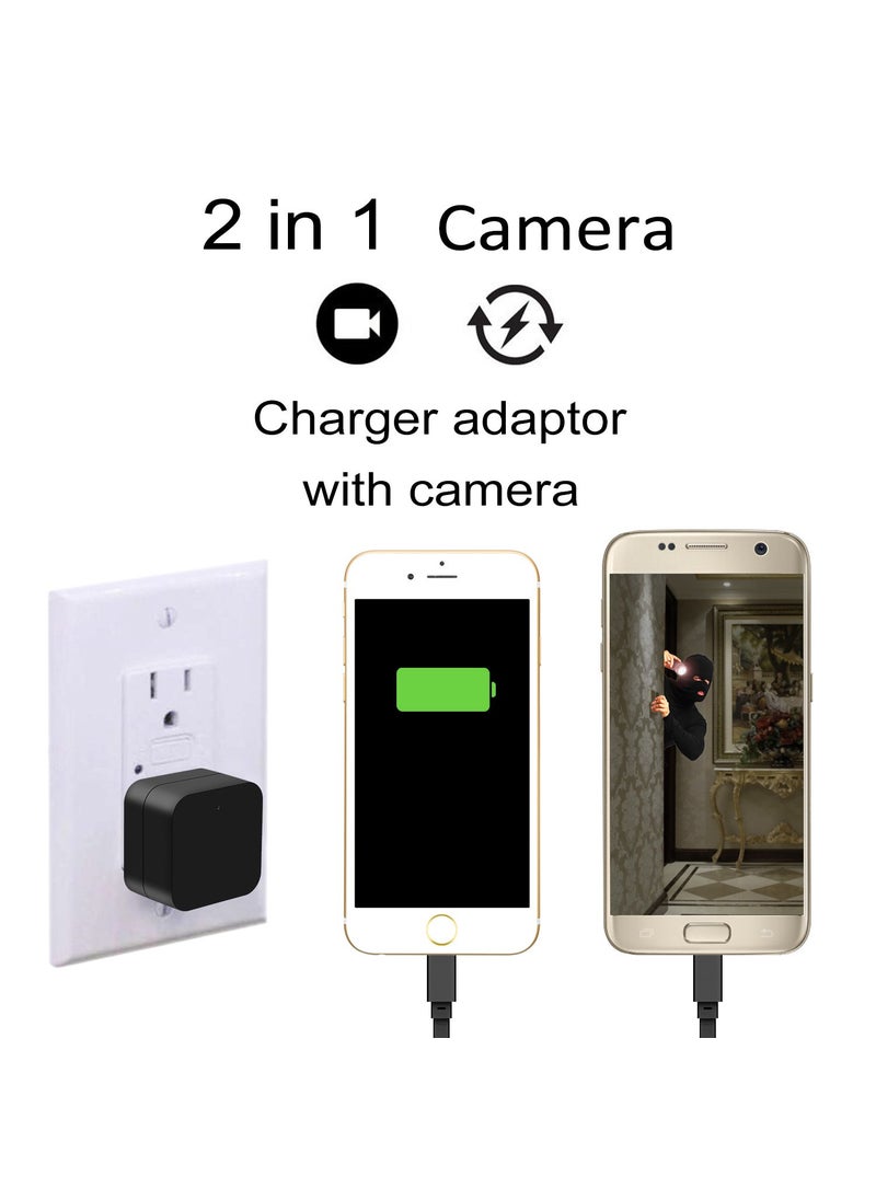MIIGA MIIGA Hidden Camera Mini HD Spy 1080p WiFi Remote View Motion Detection Charging Phones Home Security  - Image 4
