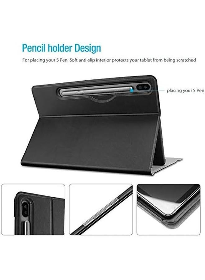 برو كيسيز حافظة لوحة مفاتيح لجهاز Galaxy Tab S8 S7 مقاس 11 بوصة مع غطاء حماية خفيف الوزن ولوحة مفاتيح لاسلكية قابلة للفصل مغناطيسيًا لجهاز Samsung X700 X706 T870 T875 T878 إصدار 2022 2020 باللون الأسود - Image 5