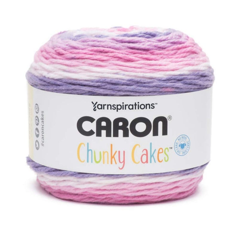 Caron Chunky Cakes Self Striping Yarn 297 yd271 m 98 oz280 g Ballet Sorbet
