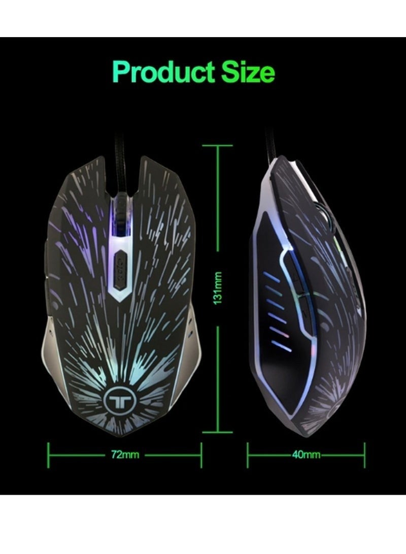 🖱️ ماوس ألعاب سلكي بإضاءة RGB - موديل MSG-M2 - Image 3