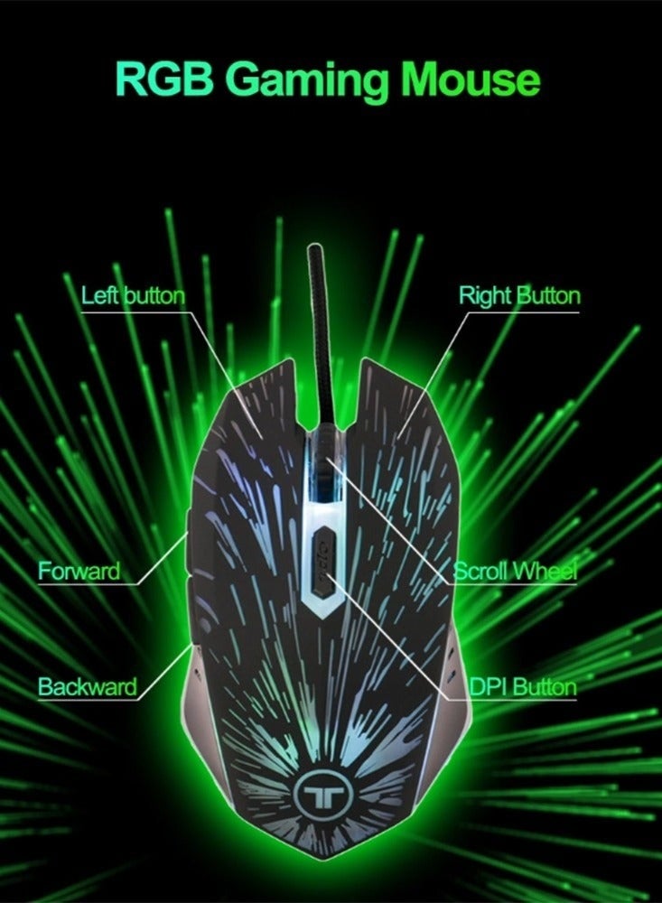 🖱️ ماوس ألعاب سلكي بإضاءة RGB - موديل MSG-M2 - Image 5