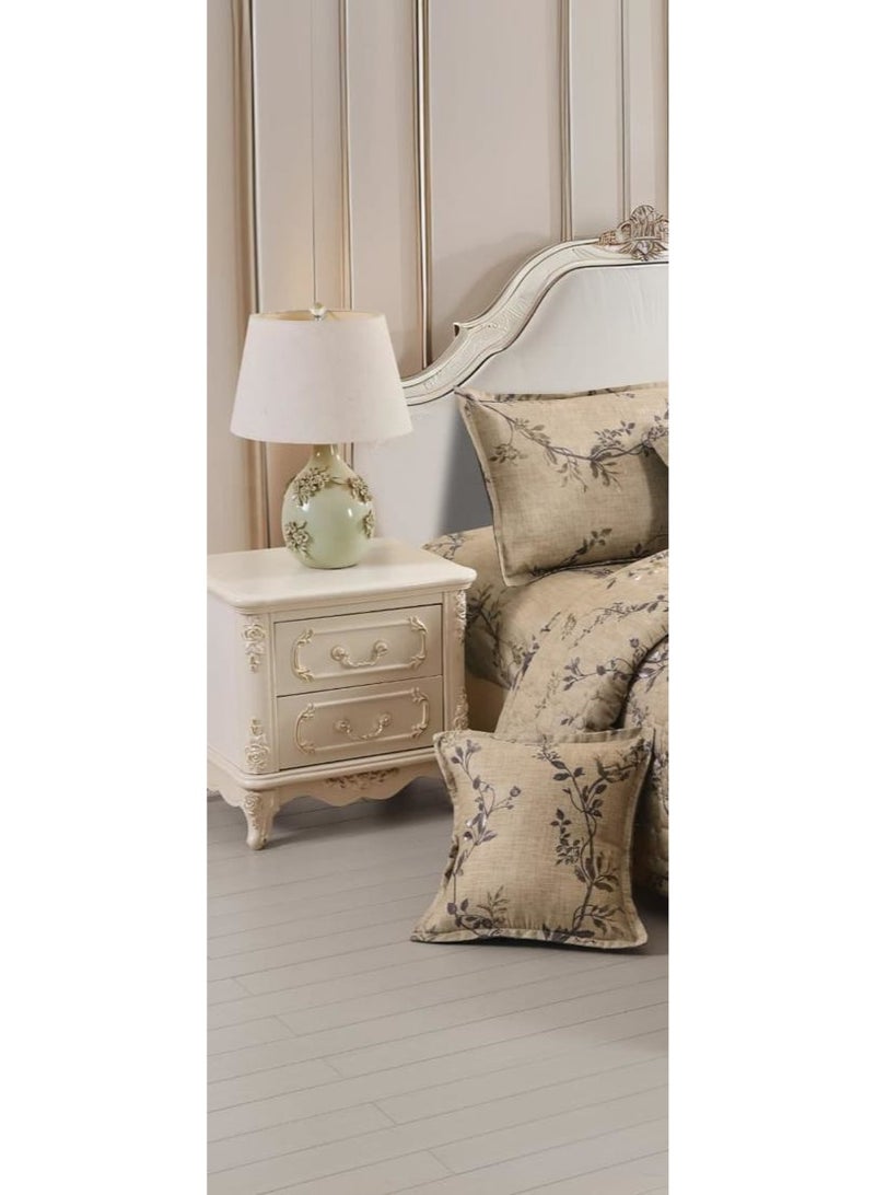 مون طقم لحاف نفرين مضغوط مشجر 6 قطع مقاس اللحاف 240x220 سم - Image 2