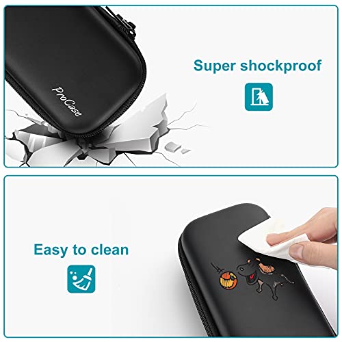 ProCase Pen Pencil Case, 2-Layer EVA Zipper Pencil Box Pouch Large Capacity Stationery Storage Organizer for School Office Supplies -Black - Image 5