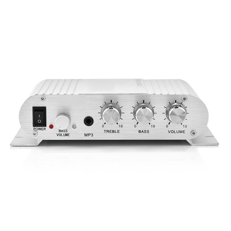 مضخم صوت رقمي سلسلة Mini HiFi 2.1 ستيريو باس للأوتوموبيل والمكان المُقيم — أسود - Image 3