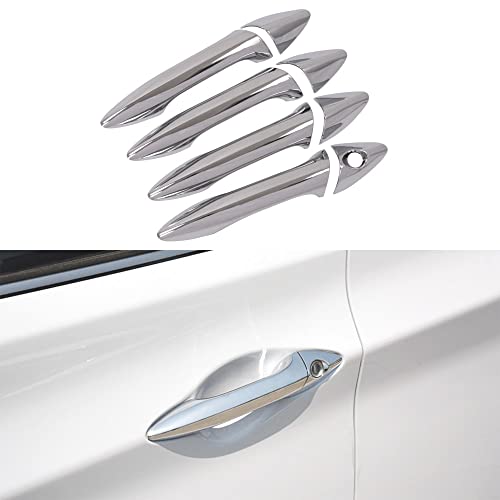 WZXDAUTO Doors Handle Cover 8pcs for Hyundai Elantra 2012-2014 Left Hand Drive Car, ABS Triple Chrome Plated, Decoration and Protection for Handle of Car - Image 1