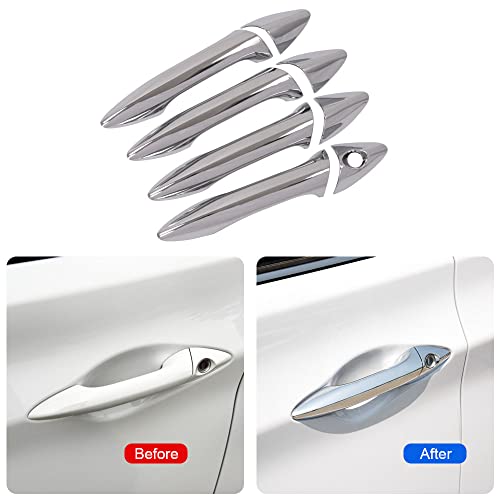 WZXDAUTO Doors Handle Cover 8pcs for Hyundai Elantra 2012-2014 Left Hand Drive Car, ABS Triple Chrome Plated, Decoration and Protection for Handle of Car - Image 3