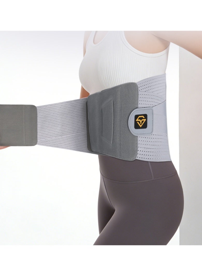 Walpck Lumbar Back Brace Support Belt for Back Pain, Sciatica, Scoliosis & Herniated Disc for Men & Women，Back Brace With 4 Lumbar Support Stays, Adjustable Lumbar Support Decompression Belt Breathable Waist Trainer For Lower Back Pain Relief, Heavy Lifting, Workout - Image 5