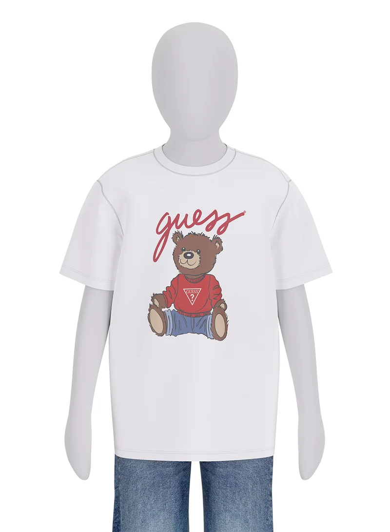GUESS Kids Graphic Crew neck T-Shirt
