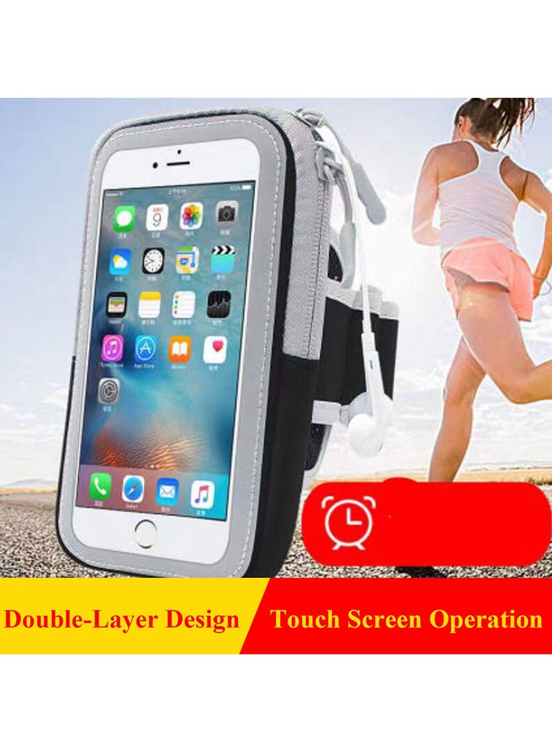 Qiccijoo - Qiccijoo Running Armband Phone Holder for Running Full Touchscreen Phone Arm Bands for Running Sports Phone Holder with Adjustable Band for iPhone 13 Pro Max 12 11 Xs Xr 8 7 Galaxy S20 S10 S9 S8 - Image 1