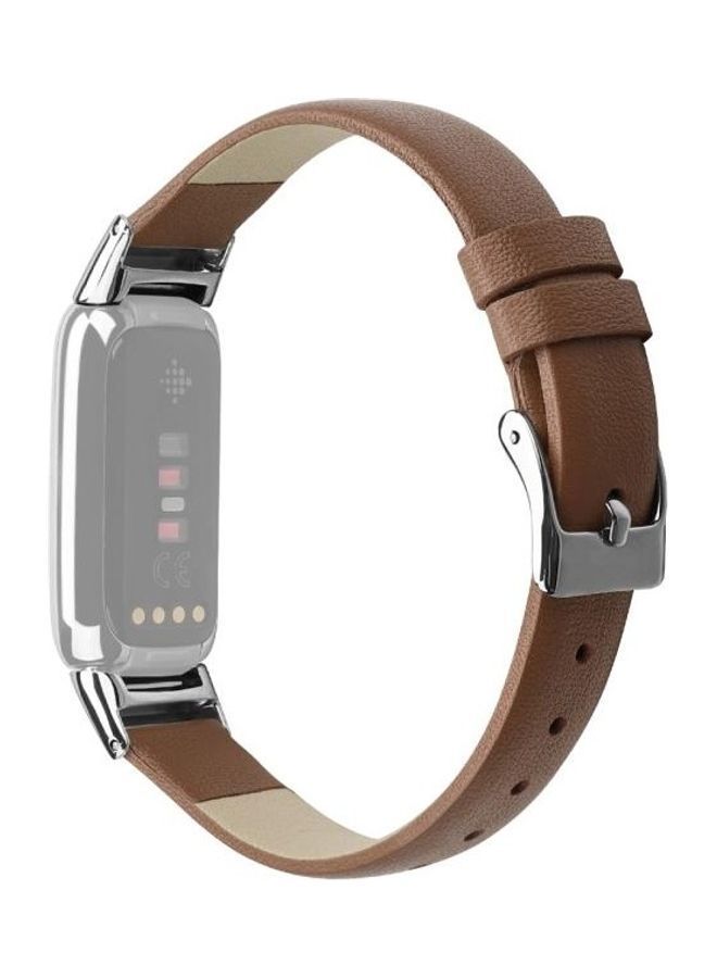NIBEMINENT Replacement Strap For Fitbit Luxe Brown - Image 1