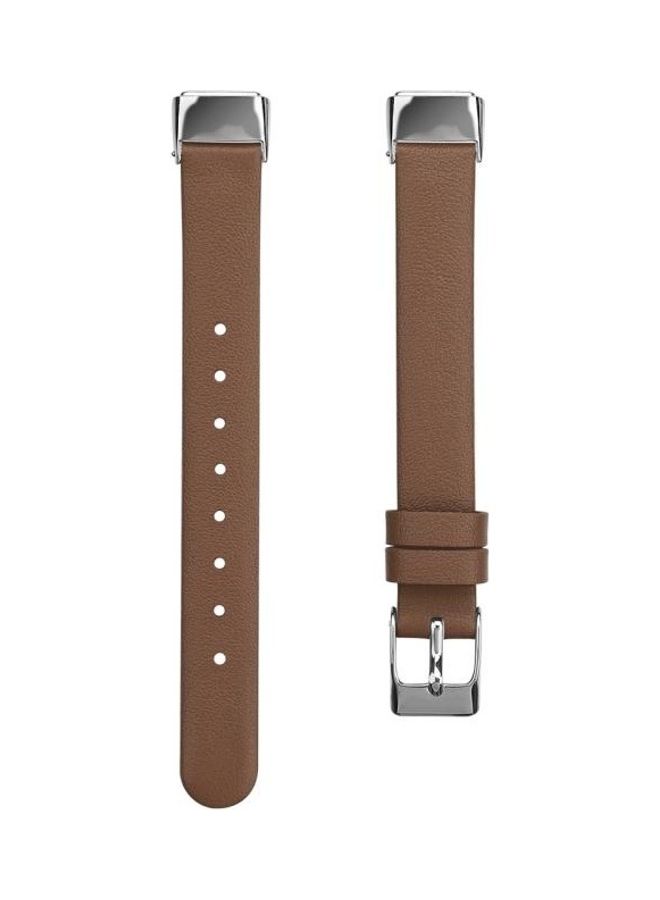 NIBEMINENT Replacement Strap For Fitbit Luxe Brown - Image 2