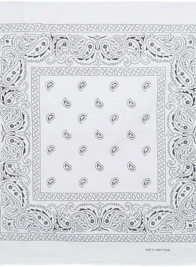 BOOLAVARD 1s, 6s, 9s or 12 Pack Cowboy Bandanas Bandana with Original Paisley Pattern (3 Pack Red White Black) - Image 4