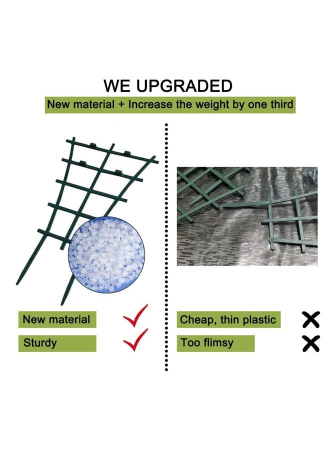 Feitore Plant Trellis Indoor, 6Pcs Stackable Plant Trellis for Climbing Plants Indoor, Small Plant Climbing Trellis for Potted Plants Plastic Climbing Plant Support Trellis for Houseplant Hoya Pothos - Image 3