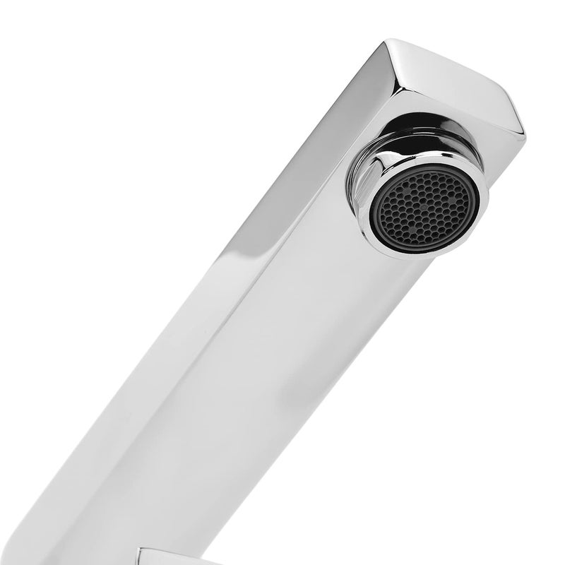 Hindware Italian Collection F360023SCP Element Sink Tap for Kitchen with Swivel Spout (Wall Mounted)- Star Rated, Brass with Chrome Finish - Image 4