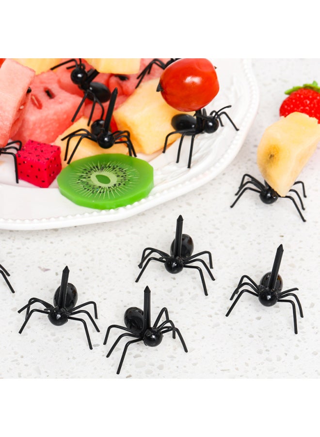 Hot Ant Moving Fruit Fork Creative Snack Fork Plastic Ant Party Fruit Cake Fork 12 Pack-Specifications:6pc Hat OPP Bag  - Image 5