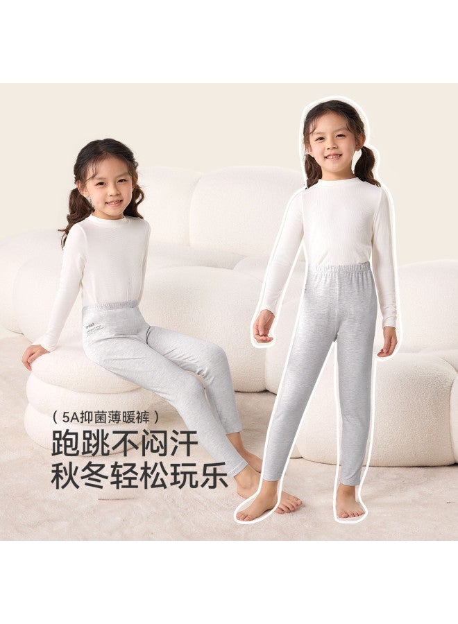Long time companion non-bulky Winter School Pants With Built-in Thermal Lining - Girls' Thin Warm Base Layer Pants For Students - Image 4