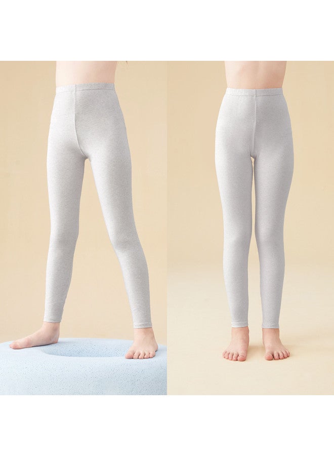 Long time companion non-bulky Winter School Pants With Built-in Thermal Lining - Girls' Thin Warm Base Layer Pants For Students - Image 2