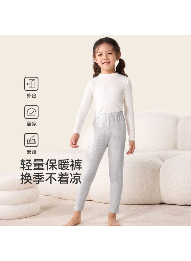 Long time companion non-bulky Winter School Pants With Built-in Thermal Lining - Girls' Thin Warm Base Layer Pants For Students - Image 3