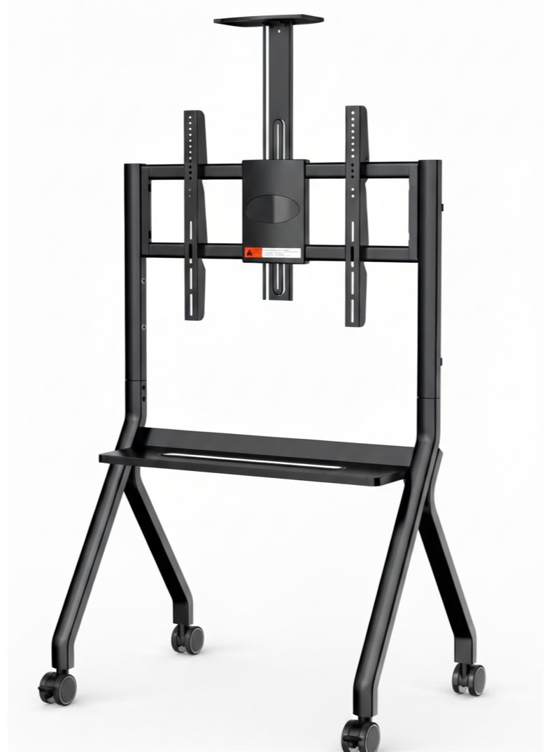 FD580 Heavy-Duty Mobile TV Stand with Wheels | Fits 55″ – 100″ Screens | Adjustable Height | VESA 940×600 mm | Steel Frame | Lockable Caster Wheels - Image 1