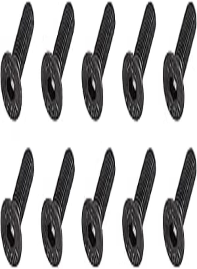 QUARKZMAN M6 x 20mm Hex Socket Flat Head Countersunk Screw x 20pcs 10.9 Alloy Steel Socket Head Cap Screws Bolts for Machines and Furniture, [Black]