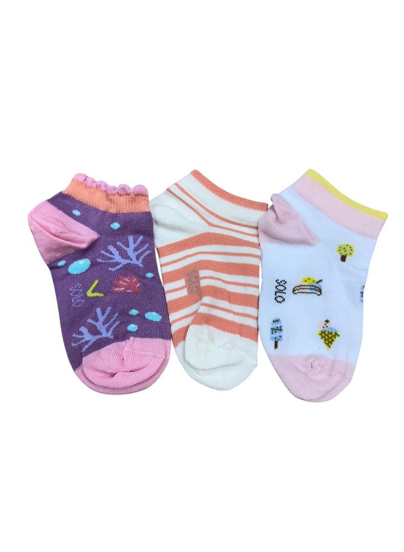 Solo Kids Girl Sneaker Designed Pack 3  - Image 1