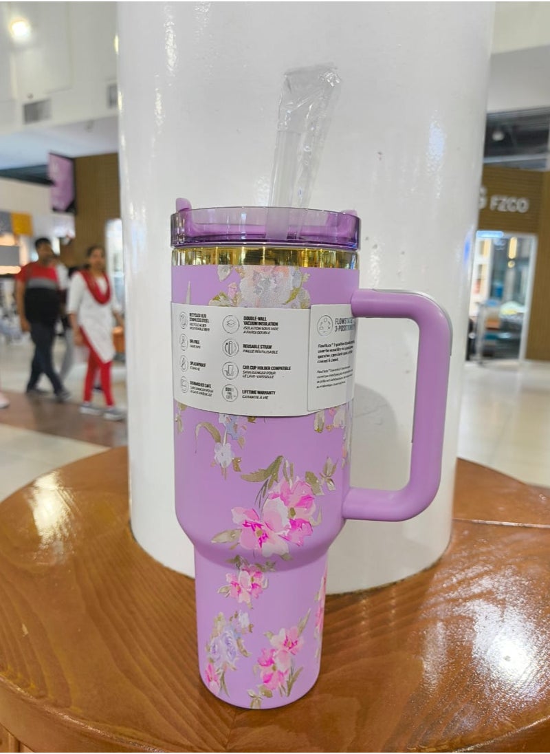 Stanley - H2.0 Flow State Stainless Steel Tumbler with Handle and Straw Lid Insulated Reusable Cup for Water, Coffee, Smoothies & More, Travel Mug, Cupholder Friendly 40 oz - Image 1