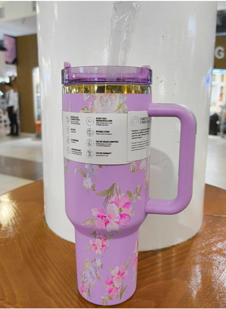 Stanley - H2.0 Flow State Stainless Steel Tumbler with Handle and Straw Lid Insulated Reusable Cup for Water, Coffee, Smoothies & More, Travel Mug, Cupholder Friendly 40 oz - Image 1