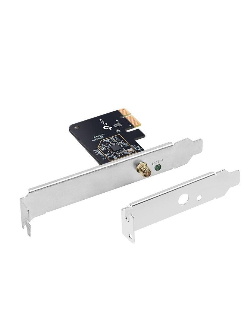 TP-Link PCIe WiFi Card for Desktop PC, Dual Band Wireless Internal Network Card(Archer T2E) High-Gain Antenna, MU-MIMO, WPA3, Low Profile, Supports Windows 10 Black - Image 3