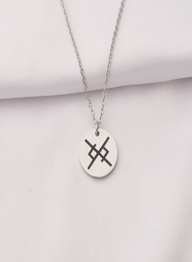 bobauna Eternal Love Bind Rune Pendant Necklace Nordic Viking Jewelry Gift (Eternal Love necklace) - Image 3