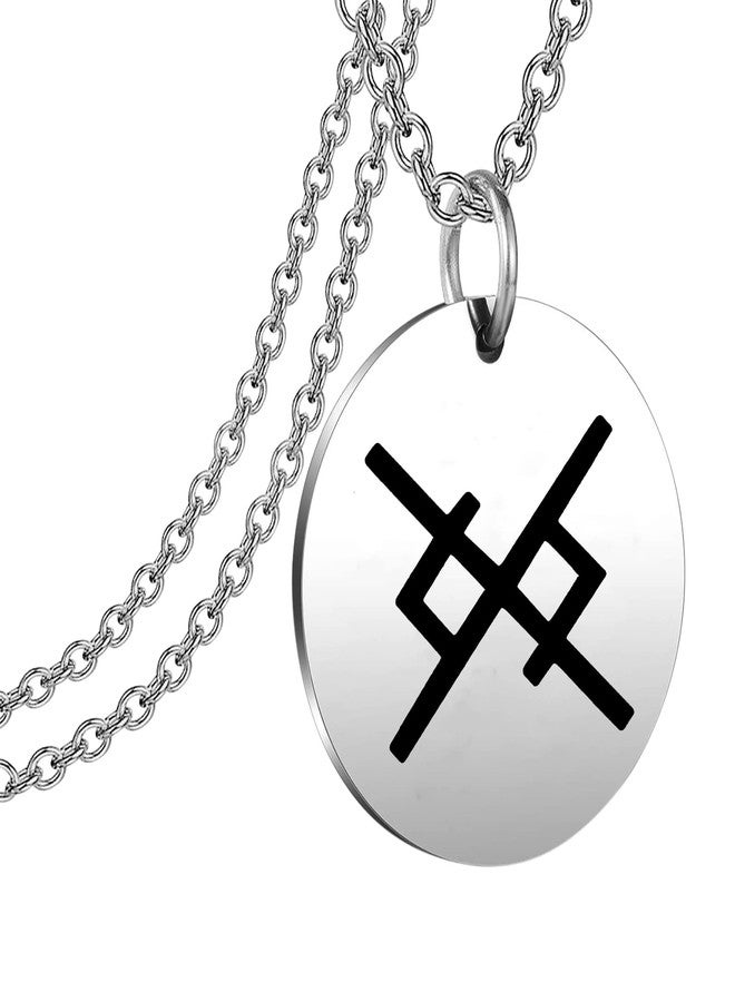 bobauna Eternal Love Bind Rune Pendant Necklace Nordic Viking Jewelry Gift (Eternal Love necklace) - Image 1