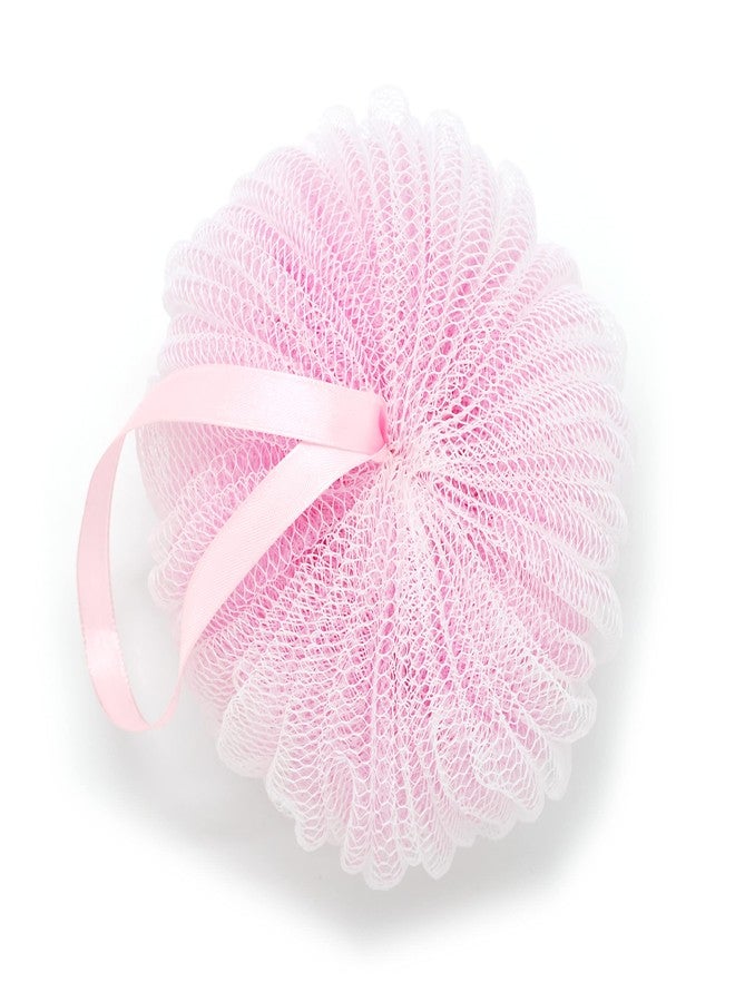 بيسيكير ليفة استحمام فاخرة وردية اللون من بيسكير، ليفة للجسم، ليفة استحمام، ليفة فاخرة للنساء والرجال | إسفنجة تقشير لطيفة - عبوة واحدة من ليفة استحمام لغسل الجسم. - Image 1