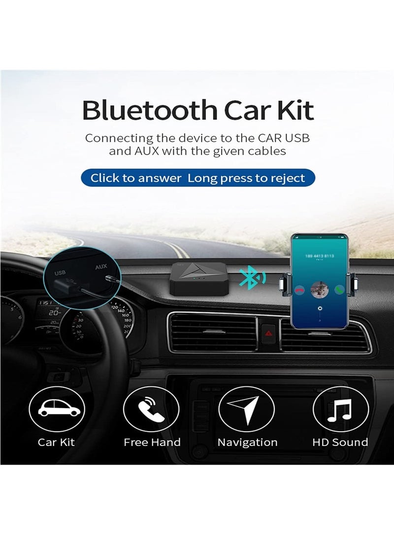 SYOSI Bluetooth 5.0 Transmitter Receiver, 2-In-1 Bluetooth Transmitter NFC Bluetooth Receiver Wireless Audio Bluetooth Adapter with 3.5mm Jack and RCA for TV Home Stereo Car Pc Home Theater  - Image 4