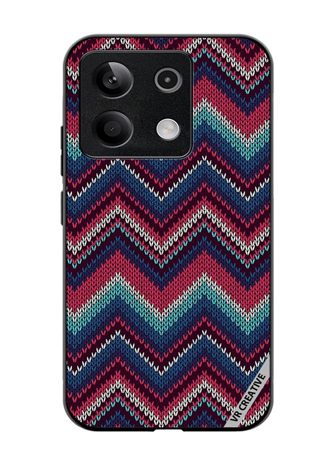 VR CREATIVE Protective Case Cover For Xiaomi Poco X6 Weaved Pattern Design Multicolour - Image 1