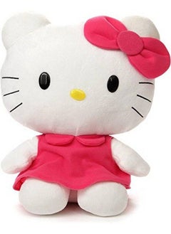 Tickles Red Soft Stuffed Plush Animal Cute Hello Kitty Toy For Kids (Size: 28 Cm)  - Image 1