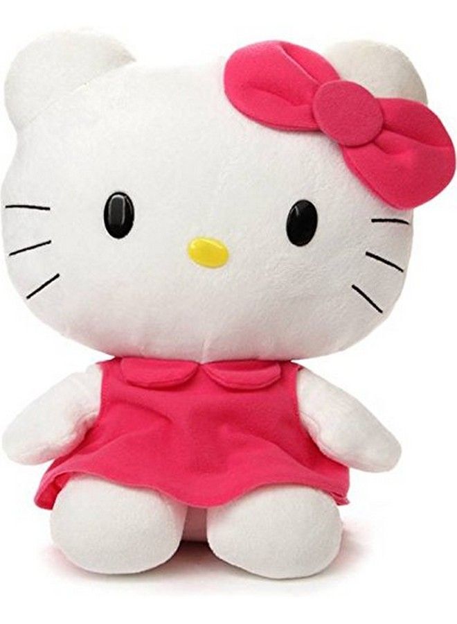 Tickles Red Soft Stuffed Plush Animal Cute Hello Kitty Toy For Kids (Size: 28 Cm)  - Image 1