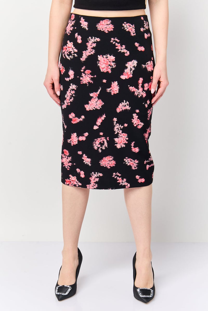 PINKO Women Allover Print A-Line Skirt, Multicolor - Image 1