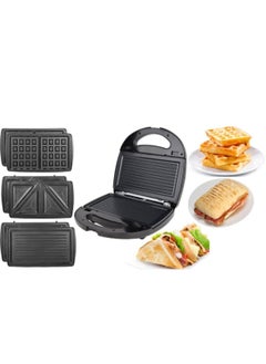 Generic 3 in 1 Sandwich Maker| Waffle Maker |Grill Panini Press – Non-Stick Removable Plates, Compact Breakfast Machine with Interchangeable Plates  - Image 1