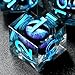 FONVGOGO Dragon Eye Dice Liquid Core Dice Set DND Dungeons and Dragons Resin D and D Dice Role Playing Polyhedral Beholders Ttrpg Die RPG Blue - Image 2